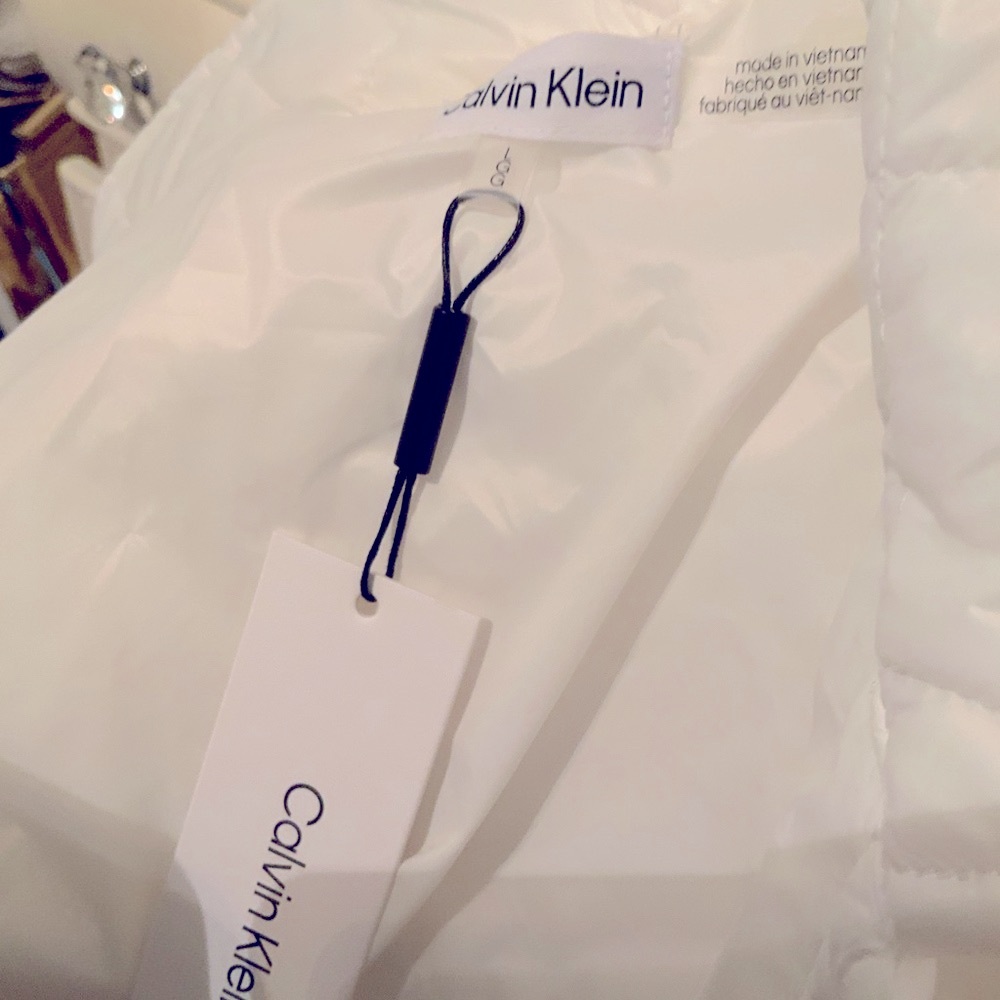 Calvin Klein Ivory Button-Up Jacket - Picture 3 of 10